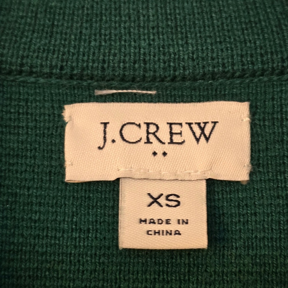 J Crew Blazer Womens Extra Small Green Knit - Picture 4 of 9